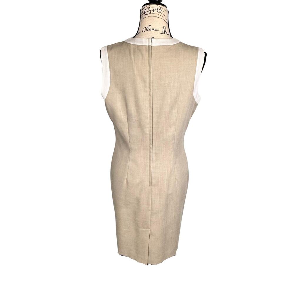 Vtg 90's Power Suit Dress & Blazer Women 10 Petite Shoulder Pads Double Breasted - Picture 7 of 16